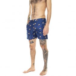 OAS-Mens Full Embroidery Banana Multicolore Swim Shorts-5001-145