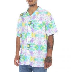 OAS-Mens Light Dye Multicoloured Short-Sleeve Shirt-7005-02