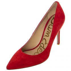 SAM EDELMAN-Womens Hazel Red Shoes-SE-E5638OL620 BRIGHT RED SUEDE