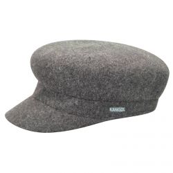 Kangol-Wool Enfield Hat - Dark Flannel - Berretto con Visiera Grigio