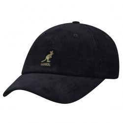 Kangol-Cord Baseball Black Hat