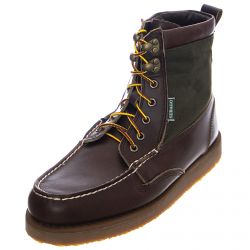 Sebago-Rogden Boots - Millerain Dark Brown / Olive - Scarpe Stringate Profilo Alto Uomo Marroni