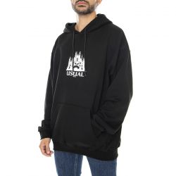 Usual-Mens Dome Hoodie Black Sweatshirt