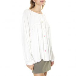 ALESSIA SANTI-Womens Blusa Burro White Shirt