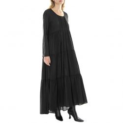 ALESSIA SANTI-Womens Nero Diamante Black Dress