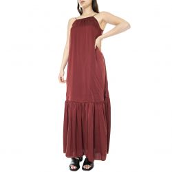 ALESSIA SANTI-Womens Ruggine Bordeaux Dress