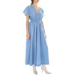 ALESSIA SANTI-Womens Tuta Avio Blue Dress