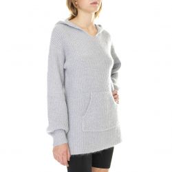 ALESSIA SANTI-Womens Perla Grey Sweater