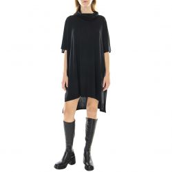ALESSIA SANTI-Womens Maxi-T-Shirt Lavagna Black Dress