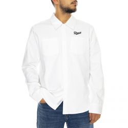 Deus Ex Machina-Forecourt Shirt - White - Camicia Uomo Bianca-DECAM0029-800