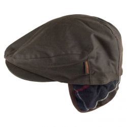Barbour-Cheviot Wax Ol11 Flat Cap - Green - Cappello a Coppola Verde-MHA0294-OL11-FW20