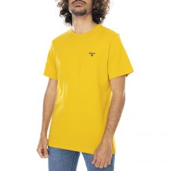 Barbour-Mens Sports T-Shirt - Golden - Maglietta Girocollo Uomo Gialla-MTS0331-YE54-SS21