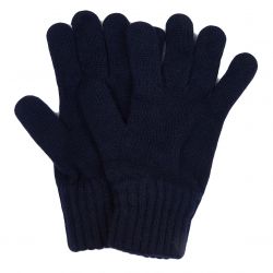 Barbour-Lambswool Navy Gloves-FW22-MGL0006-NY91