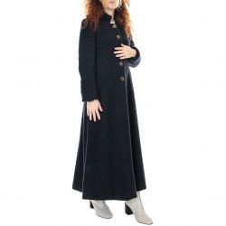 ALESSIA SANTI-Coat 921SD35006 - Cappotto Donna Blu Scuro / Verde 