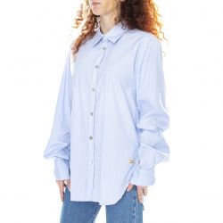 ALESSIA SANTI-Plain 021SD45039 - Camicia Donna Blu Oxford