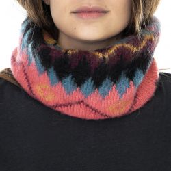 ALESSIA SANTI-021SD93032 Multicolored / Jacquard Neck-Warmer Scarf