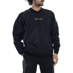 Iuter-Mens Colours Black V-Neck Sweatshirt-19SISE04-BLACK