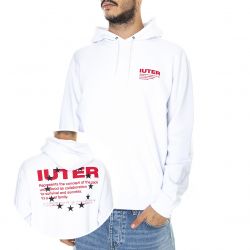 Iuter-Info - Felpa con Cappuccio Uomo Bianca-21WISH09-WHITE