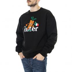Iuter-Mens Carrots Racing Black Hooded Sweatshirt-22SISC66-BLACK