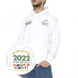 Iuter-Mens Challenges White Hoodeed Sweatshirt-22SISH60-WHITE