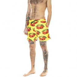 Iuter-Mens Cherry Allover Yellow Swim Shorts-22SITK70-YELLOW