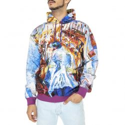 Iuter-Mens La Strada Hoodie Multicolor Sweatshirt-22WISH87-MULTICOLOR