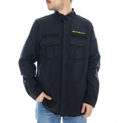 Oakley-Mens Stretch Logo Patch Blackout Shirt -FOA400029-02E
