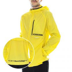 Oakley-Stretch Logo Patch Packable Jacket - Radiant Yellow - Giacca Estiva Uomo Gialla-FOA400203-5RY