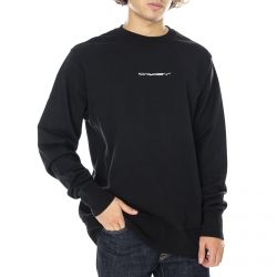 Oakley-Definition Fleece Sweatshirt - Blackout - Felpa Girocollo Uomo Nera-FOA401560-02E
