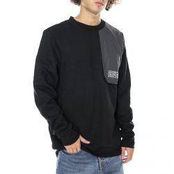Oakley-Tech Definition Fleece Sweatshirt - Blackout - Felpa Girocollo Uomo Nera-FOA401710-02E