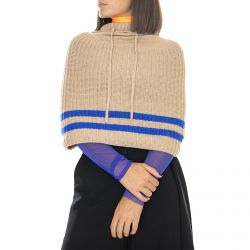 MARIOS-Womens Breeze Collar Velox Camel Sweater 