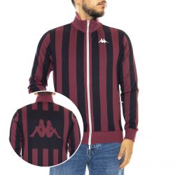 Kappa-Authentic Stripes Jacket - Red Amaranto / Dark Grey - Giacca Estiva Uomo Multicolore-303PP40-C00A