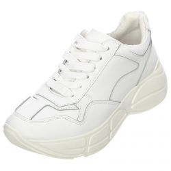 Steve Madden-Womens Memory White Leat Shoes -MEMO01S1