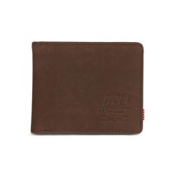 Herschel-Hank Leather Rfid Nubuck Brown Wallet