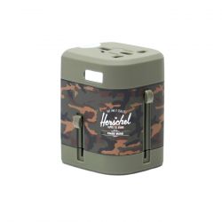 Herschel-Travel Adapter Woodland Camo
