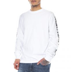 Herschel-Mens Long Sleeve Print White / Black T-Shirt -50029-00232