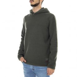 Herschel-Mens Sherpa Olive Green Hooded Sweatshirt-50045-00334