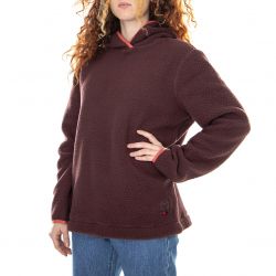 Herschel-Womens Sherpa Hoodie Plum Sweatshirt-40045-00411