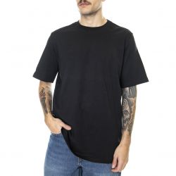 Herschel-Mens Tee Plain Black Crew-Neck T-Shirt-50027-00270