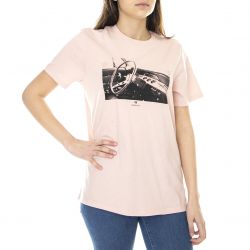 Herschel-Womens V8  Rosewater Crew-Neck T-Shirt-40027-00669