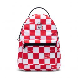 Herschel-Nova Mid-Volume White / Red / Checkerboard Backpack-10503-03927-OS