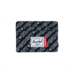 Herschel-Independent Charlie Rfid Unified Black - Portacarte Nero / Multicolore