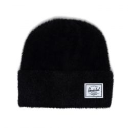Herschel-Polson Faux Mohai Black Beanie Hat-1231-0001-OS