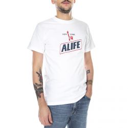 Alife-NY Hunger T-Shirt - White - Maglietta Girocollo Uomo Bianca
