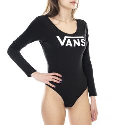Vans-Wm Classic V Bodysuit - Black - Body Donna Nero-VN0A4BEFBLK1