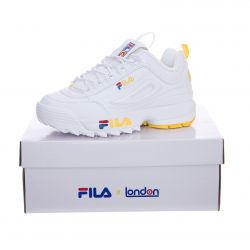 Fila-Womens Disruptor x London White Shoes-1010568.01Y