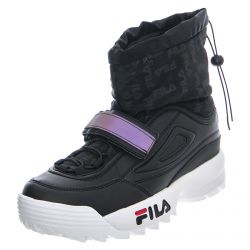 Fila-Womens Disruptor Neve Mid Black Ankle Boots-1010750-25Y