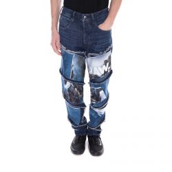 G-STAR RAW-Mens Spiral Patches Water 3D Slim Medium Aged Blue Denim Jeans-D10836-9436-071
