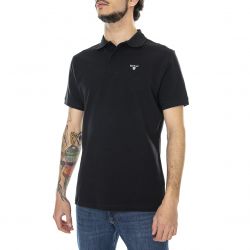 Barbour-Mens Sports Black Polo Shirt-MML0358-BK31-SS22