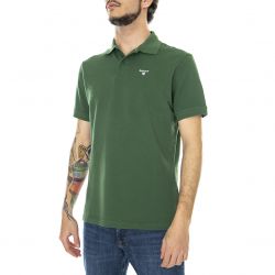 Barbour-Mens Sports Racing Green Polo Shirt-MML0358-OL72-SS22